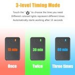 COOSPIDER UV Lamp Ozone Free with Timer, UVC Light Bulb, 253.7nm wavelength for Closet/Cabinet/Bathroom, 6W 110V Lamp with Timing Cord and Plug, CTUV-6