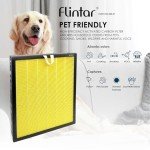 Flintar Vital 200S Pet Allergy Replacement Filter, Compatible with LEVOIT Vital 200S Air Purifier, H13 True HEPA + Activated Carbon Replacement filter, Part # Vital 200S-RF-PA, 1-Pack