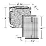 Honeywell HEPA Air Purifier Filter Value Kit – Includes 2 R HEPA Filters and 1 A Pre-Filter Roll with Cutting Template