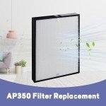 Popurure AP350 Replacement Filter for Envion Allergy Pro AP350 Air Purifier, True HEPA(H13) Replaces Part Number AP350F, 1-Pack