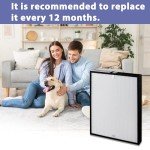 Popurure AP350 Replacement Filter for Envion Allergy Pro AP350 Air Purifier, True HEPA(H13) Replaces Part Number AP350F, 1-Pack