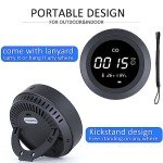 HAKINAKU Portable Carbon Monoxide Detector [3-in-1] Air Quality Monitor/Temperature/Humidity/Gas Leak Smoke CO Sensor for Home Indoor Outdoor Travel Camping Car RV Built-in Battery (Dark Grey)