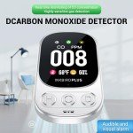 Carbon Monoxide Alarm INKBIRDPLUS HD08 Carbon Monoxide Detector with Alarm, 3-in-1 Gas Quality Monitor CO Temperature Humidity Meter, CO Gas Monitor Home Hotel Trip Camp RV