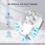 Carbon Monoxide Alarm INKBIRDPLUS HD08 Carbon Monoxide Detector with Alarm, 3-in-1 Gas Quality Monitor CO Temperature Humidity Meter, CO Gas Monitor Home Hotel Trip Camp RV