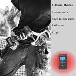 HAOKESITE 4 Gas Monitor Rechargeable Portable Gas Detector H2S O2 CO and LEL Multi Gas Monitor Professional Gas Sniffer with LCD Display Sound Light Vibration Alarm Mode.