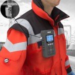 HAOKESITE 4 Gas Monitor Rechargeable Portable Gas Detector H2S O2 CO and LEL Multi Gas Monitor Professional Gas Sniffer with LCD Display Sound Light Vibration Alarm Mode.