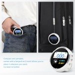 HUILANLUO Portable Carbon Monoxide Detector, 3 in 1 CO Detector/Temp/Humidity, Rechargeable Real-Time Travel CO Monitor, Gas Detector for Home with Loud Alarm for Air Safety