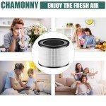 CHAMONNY MAF-02 Filter Replacement, Compatible with Miko IBUKI M Air Purifier MAF-02/970 Sqft, 3-in-1 H13 True HEPA Filter and Activated Carbon Filter, 2 Pack