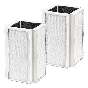 CAP-1000FPK Filter Replacement Compatible with Cuisinart CAP-1000 Air Puri-fier for Home/Large Room H13 HEPA Filter, 2-Stage Filter CAP-1000FPK H13 True HEPA Aotivated car-bon Combine Filter, 2-Pack