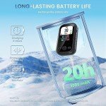 3-1 Carbon Monoxide Detector Portable Mini Air Quality Monitor with Lanyard Smoke Alarm CO Gas Meter Temperature Humidity Sensor Built-in 1000mAh Battery, Indoor/Outdoor (Black)