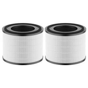 CHAMONNY AP-S0610L Filter Replacement, Compatible with MOO-KA AP-S0610L Air Purifier, 3-in-1 H13 True HEPA Filter and Activated Carbon Filter, 2 Pack