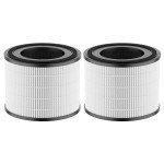 CHAMONNY AP-S0610L Filter Replacement, Compatible with MOO-KA AP-S0610L Air Purifier, 3-in-1 H13 True HEPA Filter and Activated Carbon Filter, 2 Pack