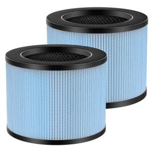 2-Pack F100 Filter Compatible with Instant AP100 Air Purifi-er, 4-Stage Filtration with H13 Grade True HEPA Filter and Activated Carbon Filter, Compare to F100 Filter