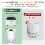M01 Replacement Filter Only Compatible with MOOKA M01 Air Purifier, H13 True HEPA Filter, 3-in-1 Pre-Filter, HEPA Filter, High-Efficiency Activated Carbon Filter Filtration System, 2 Pack