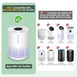 M01 Replacement Filter Only Compatible with MOOKA M01 Air Purifier, H13 True HEPA Filter, 3-in-1 Pre-Filter, HEPA Filter, High-Efficiency Activated Carbon Filter Filtration System, 2 Pack