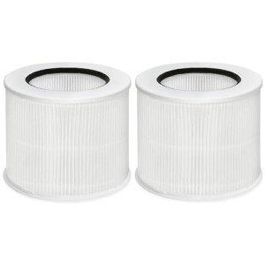 CHAMONNY 12020 Filter Replacement, Compatible with Clorox 11020 & 11021 Air Purifier Tabletop Smart 200 Sq. Ft. Capacity, 2Pack (12020 Filter)