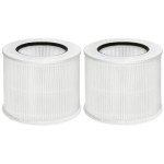 CHAMONNY 12020 Filter Replacement, Compatible with Clorox 11020 & 11021 Air Purifier Tabletop Smart 200 Sq. Ft. Capacity, 2Pack (12020 Filter)
