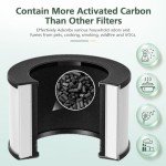 M01 Replacement Filter Only Compatible with MOOKA M01 Air Purifier, H13 True HEPA Filter, 3-in-1 Pre-Filter, HEPA Filter, High-Efficiency Activated Carbon Filter Filtration System, 2 Pack