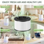 M01 Replacement Filter Only Compatible with MOOKA M01 Air Purifier, H13 True HEPA Filter, 3-in-1 Pre-Filter, HEPA Filter, High-Efficiency Activated Carbon Filter Filtration System, 2 Pack