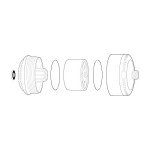 Sprite Industries SL2-BN Slim-Line 2 Universal Shower Filter, Brushed Nickel