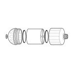 Sprite Showers HO2-CM High Output 2 Universal Shower Filter, Chrome