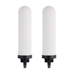 FACHIOO 2PCS 7" Ceramic Filter, Replacement Filters Candle Activated Carbon for ProOne® Countertop Gravity Water Filter System, Household Water Bucket,Water Cooler Filtration Systems