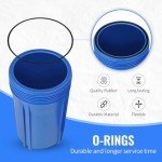 CFS – 4 Pack Sediment Water Filter Cartridges with 4 O-Rings Compatible with Pelican Water PC40 Models – Removes Bad Taste & Odor – Whole House Replacement Filter Cartridge – 5 Micron – 10" Cartridge