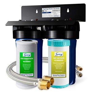 iSpring US21B High Capacity Under Sink Water Filter System with Upgraded Hoses, Removes PFAS, PFOA/PFOS, Chlorine, Iron, Lead, Odor and More, 15GPM Fast Flow