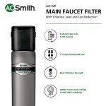 AO Smith Under Sink Water Filter System - Basic Direct Connect Main Faucet Clean Water Filtration - Carbon Block Filter Reduces Up to 99% of 9 Harmful Contaminants - AO-MF