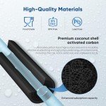 PUREPLUS Coconut Shell Water Filter Cartridge | Activated Carbon Block CTO | Universal Whole House 5 Micron 10 inch Cartridge | Compatible with WFHDC8001, CB-BB-10, EPM, EP-BB, 3Pack
