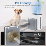 Bear Dazzle 3-in-1 H13 True HEPA Replacement Filter Compatible with Pure Enrichment PureZone Air Purifier Part# PEAIRPLG 4 Pack