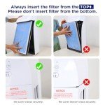 Membrane Solutions MSA3/MSA3S Genuine Original Air Purifier Filter Replacement 4 Pack, Upgraded 4-in-1 H13 True HEPA Filter with OdallerPure Technology,