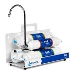 EXPRESS WATER EZRO5 Countertop Reverse Osmosis Water Filtration System, RO, White