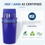 4-Pack Water Filter Replacement for All PUR, PUR Plus Water Pitchers and Dispensers, Replace PPF900Z, NSF Certified, Upgraded Version