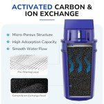 4-Pack Water Filter Replacement for All PUR, PUR Plus Water Pitchers and Dispensers, Replace PPF900Z, NSF Certified, Upgraded Version