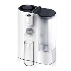 Bluevua RO100ROPOT-Travel Reverse Osmosis System Countertop Water Filter, Compact 6-Stage Filtration with UV, Includes Glass Bottle, Portable Water Purifier for Home & Travel, White