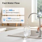 TOKIT AkuaPure U1 SE Reverse Osmosis System, Tankless Reverse Osmosis Water Filter, NSF/ANSI 58, Under Sink Water Filter RO System with Faucet,400 GPD 2:1 Pure to Drain,Reduces TDS