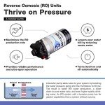 iSpring RCC7P 75 GPD Reverse Osmosis System with Pump, 5-Stage Boosted Performance Superb Taste Under Sink Reverse Osmosis Drinking Water Filtration System with Brushed Nickel Faucet