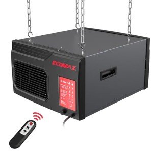 MCF03 Air Filtration System Woodworking, 3-Speed Hanging Ceiling Shop Air Filtration System for Woodworking for Shop Garage (300/350/400 CFM)