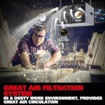 MCF03 Air Filtration System Woodworking, 3-Speed Hanging Ceiling Shop Air Filtration System for Woodworking for Shop Garage (300/350/400 CFM)