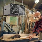 MCF03 Air Filtration System Woodworking, 3-Speed Hanging Ceiling Shop Air Filtration System for Woodworking for Shop Garage (300/350/400 CFM)