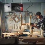 MCF03 Air Filtration System Woodworking, 3-Speed Hanging Ceiling Shop Air Filtration System for Woodworking for Shop Garage (300/350/400 CFM)