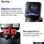 iSpring WF150K Whole House Central Water Filtration System with Set and Forget Smart Valve, Up to 10 Years