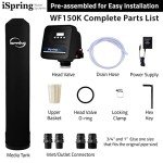 iSpring WF150K Whole House Central Water Filtration System with Set and Forget Smart Valve, Up to 10 Years