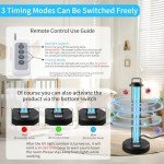 coospider-repta 38W UV Light, Portable Ultraviolet Light with 3-Gear Timer and Remote Control, 110V UV Light, 99.99% UVC Cleaning Lamp for Home, Office, Hotel, School