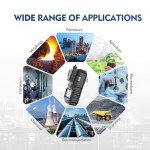 Gas Detector with Pump, 4 Gas Monitor Multi Gas Detector CO EX O2 H2S Monitor, 3000mAh Rechargeable 4 Gas Monitor with Calibration Kit, Portable LCD Display with Clip Sewer Gas Detector 4 Gas Meter