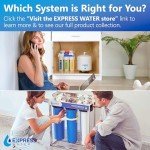EXPRESS WATER 3-Stage Heavy Metal Water Filtration System, Stainless Steel, Reduces Contaminants, Improves Water Quality, Comprehensive Filtration, High Versatility