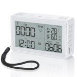 ELECTOP Portable Carbon Monoxide Detectors, WiFi Co Gas Monitor for Air Quality, [3-in-1] CO Detector, Humidity, Temperature Meter, CO Sensor Alarm Detector with Lanyard for Home and Travel