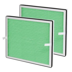 CHAMONNY Europa Toxin Remover Filter Replacement, Compatible with Afloia Europa Air Purifier, 3-in-1 H13 True HEPA Filter and Toxin Remover Filter, 2 Pack (Europa Green)