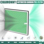 CHAMONNY Europa Toxin Remover Filter Replacement, Compatible with Afloia Europa Air Purifier, 3-in-1 H13 True HEPA Filter and Toxin Remover Filter, 2 Pack (Europa Green)